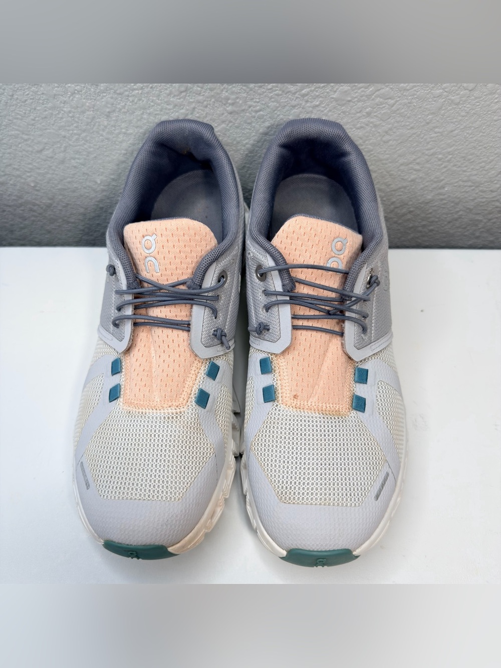 On Cloud 5 Push Women’s Running Shoes Glacier Undyed White Sneakers 69.98353 Sz8 - Picture 4 of 12